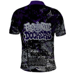 Fremantle Dockers Polo Shirt Urban Graffiti Street Art - Bold Abstract Spray Paint