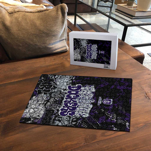 Fremantle Dockers Puzzle Urban Graffiti Street Art - Bold Abstract Spray Paint