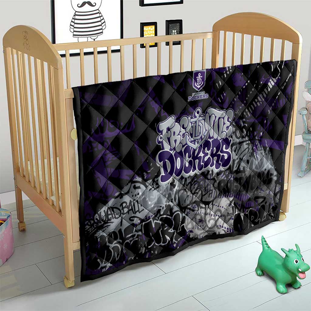 Fremantle Dockers Quilt Urban Graffiti Street Art - Bold Abstract Spray Paint