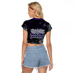 Fremantle Dockers Raglan Cropped T Shirt Urban Graffiti Street Art - Bold Abstract Spray Paint