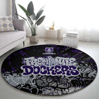 Fremantle Dockers Round Carpet Urban Graffiti Street Art - Bold Abstract Spray Paint