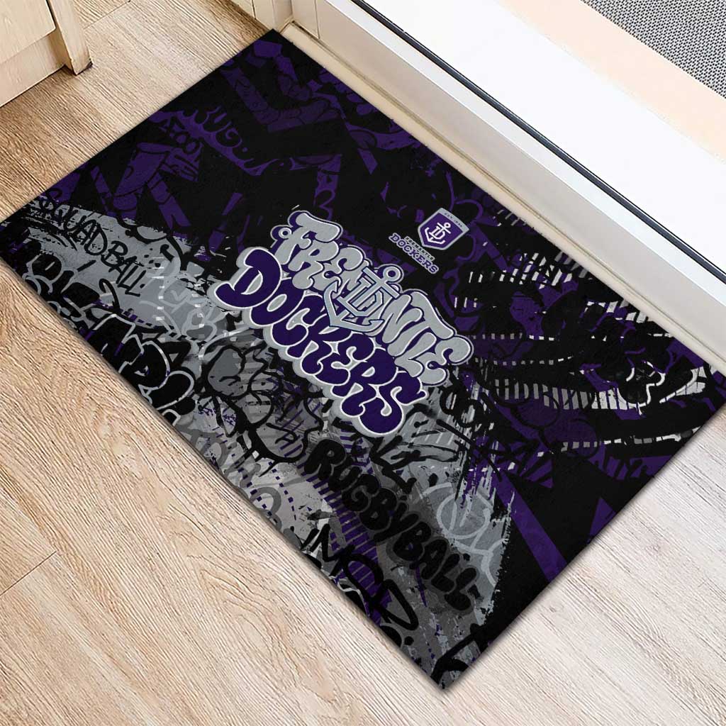 Fremantle Dockers Rubber Doormat Urban Graffiti Street Art - Bold Abstract Spray Paint