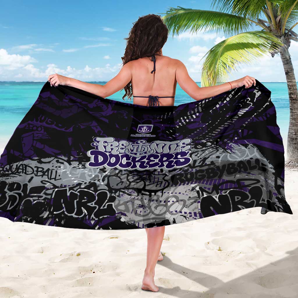 Fremantle Dockers Sarong Urban Graffiti Street Art - Bold Abstract Spray Paint