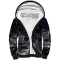 Fremantle Dockers Sherpa Hoodie Urban Graffiti Street Art - Bold Abstract Spray Paint