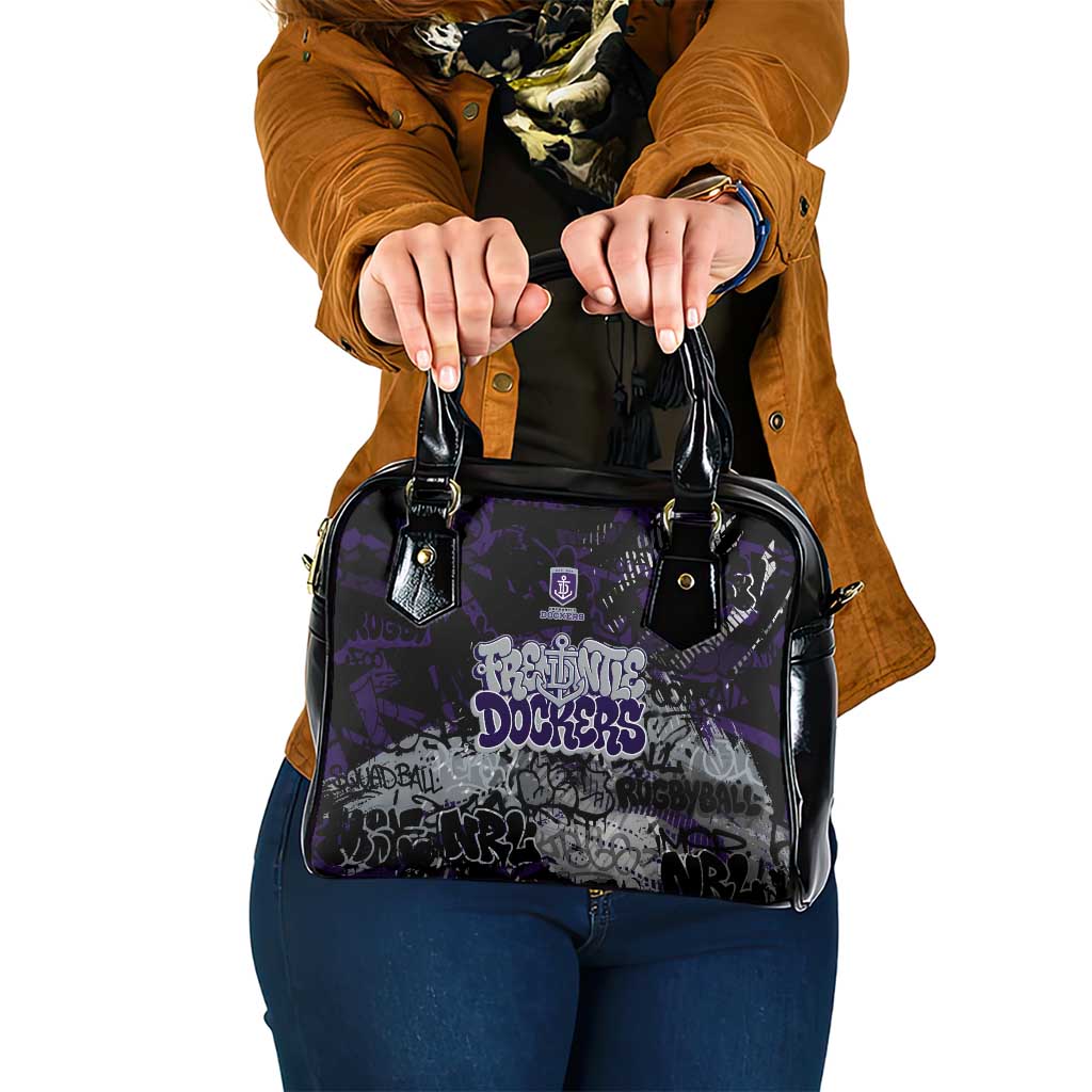 Fremantle Dockers Shoulder Handbag Urban Graffiti Street Art - Bold Abstract Spray Paint