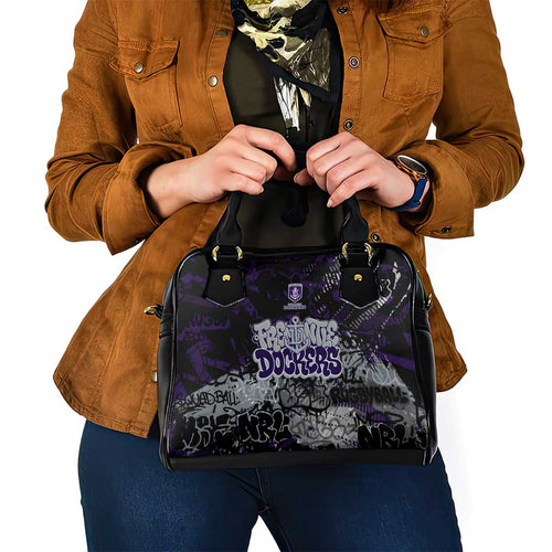 Fremantle Dockers Shoulder Handbag Urban Graffiti Street Art - Bold Abstract Spray Paint