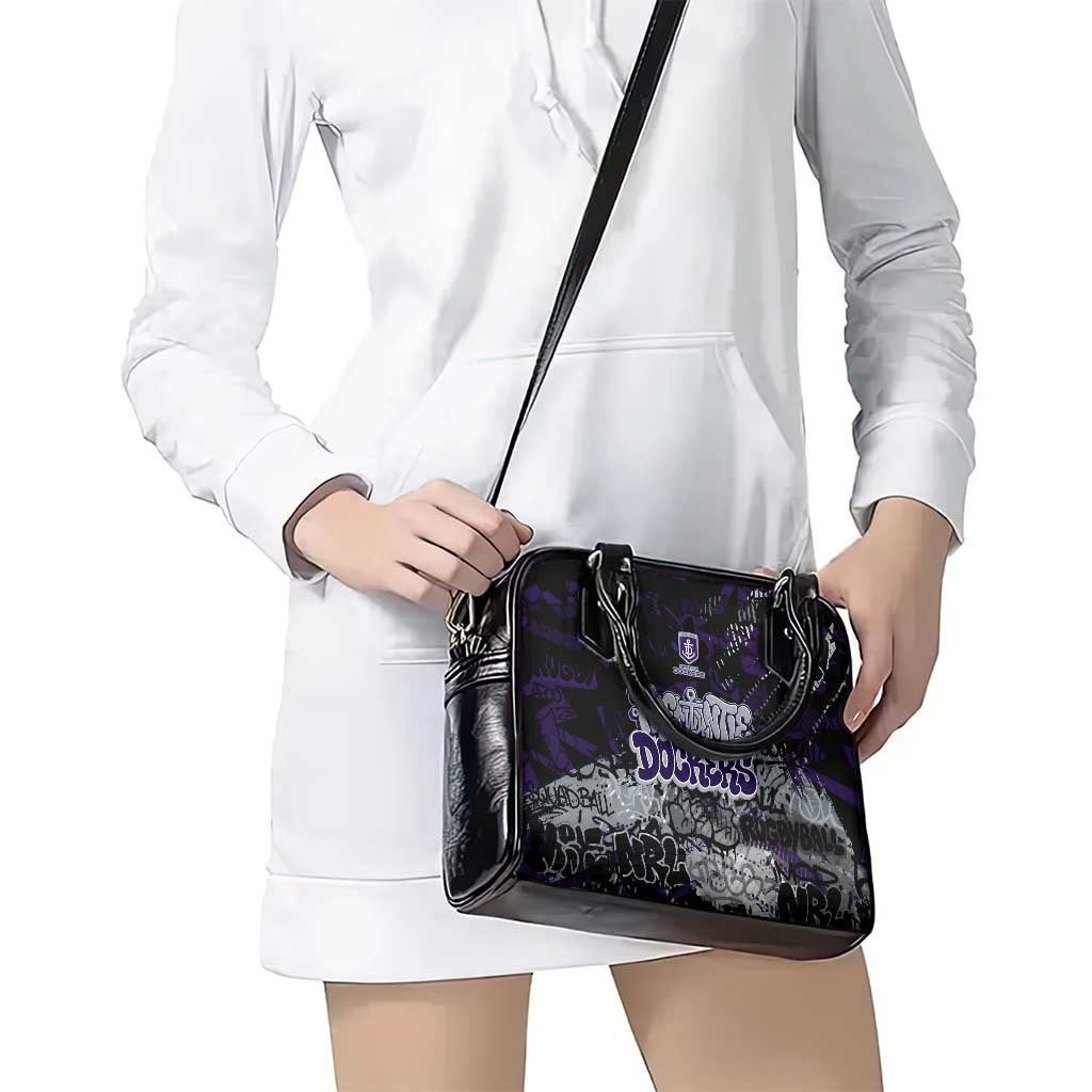 Fremantle Dockers Shoulder Handbag Urban Graffiti Street Art - Bold Abstract Spray Paint