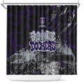 Fremantle Dockers Shower Curtain Urban Graffiti Street Art - Bold Abstract Spray Paint