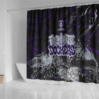 Fremantle Dockers Shower Curtain Urban Graffiti Street Art - Bold Abstract Spray Paint