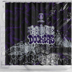 Fremantle Dockers Shower Curtain Urban Graffiti Street Art - Bold Abstract Spray Paint