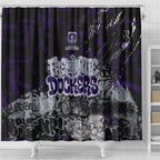 Fremantle Dockers Shower Curtain Urban Graffiti Street Art - Bold Abstract Spray Paint