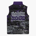 Fremantle Dockers Sleeveless Puffer Jacket Urban Graffiti Street Art - Bold Abstract Spray Paint