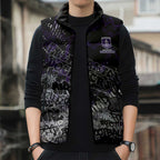 Fremantle Dockers Sleeveless Puffer Jacket Urban Graffiti Street Art - Bold Abstract Spray Paint