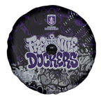 Fremantle Dockers Spare Tire Cover Urban Graffiti Street Art - Bold Abstract Spray Paint