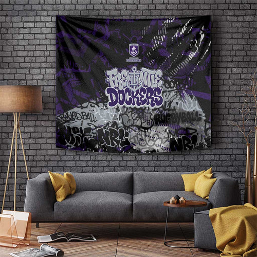Fremantle Dockers Tapestry Urban Graffiti Street Art - Bold Abstract Spray Paint