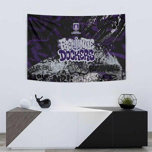 Fremantle Dockers Tapestry Urban Graffiti Street Art - Bold Abstract Spray Paint