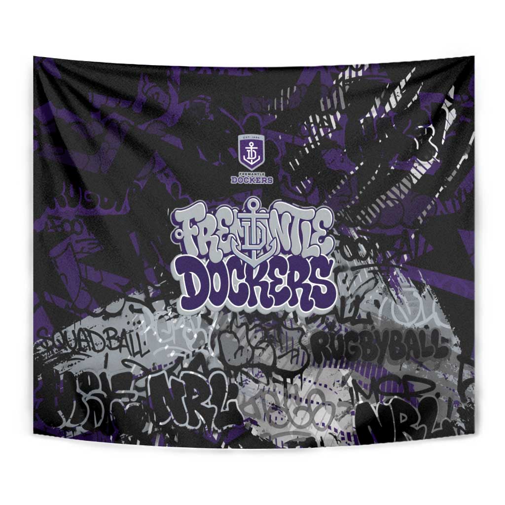 Fremantle Dockers Tapestry Urban Graffiti Street Art - Bold Abstract Spray Paint