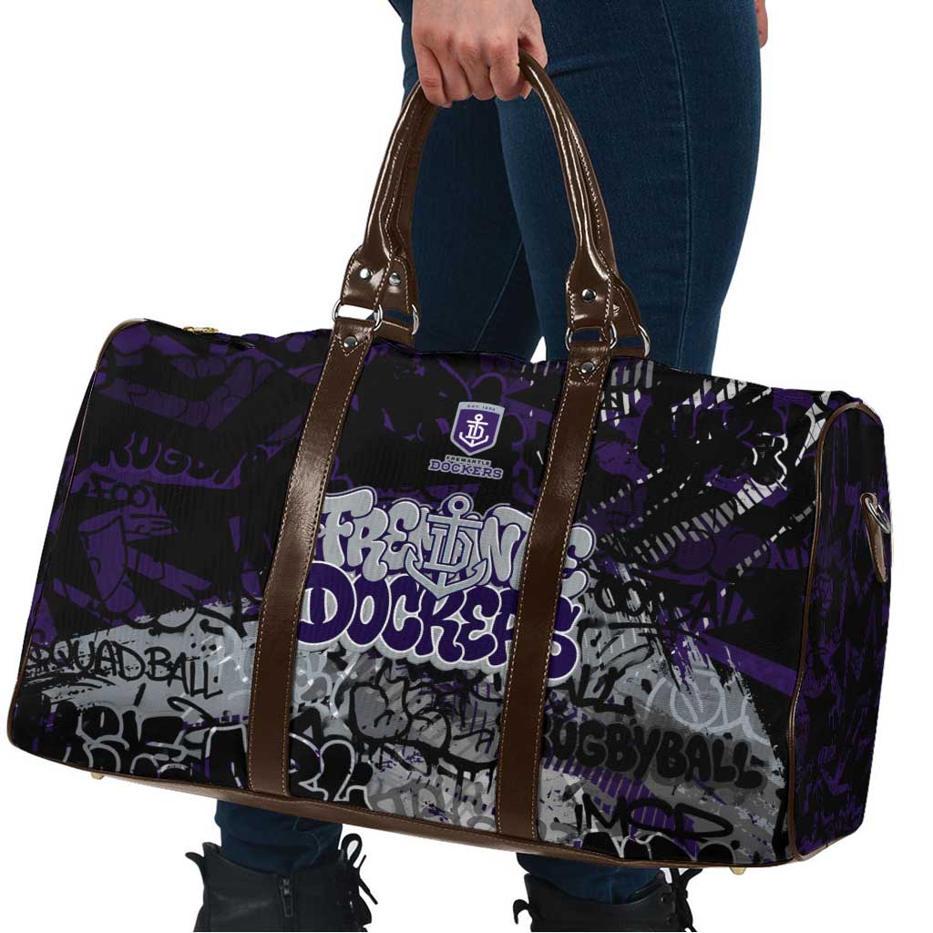 Fremantle Dockers Travel Bag Urban Graffiti Street Art - Bold Abstract Spray Paint