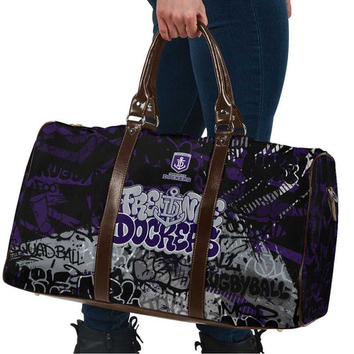 Fremantle Dockers Travel Bag Urban Graffiti Street Art - Bold Abstract Spray Paint