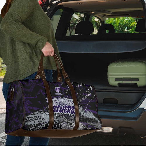 Fremantle Dockers Travel Bag Urban Graffiti Street Art - Bold Abstract Spray Paint