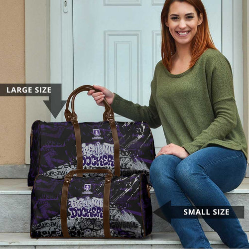 Fremantle Dockers Travel Bag Urban Graffiti Street Art - Bold Abstract Spray Paint