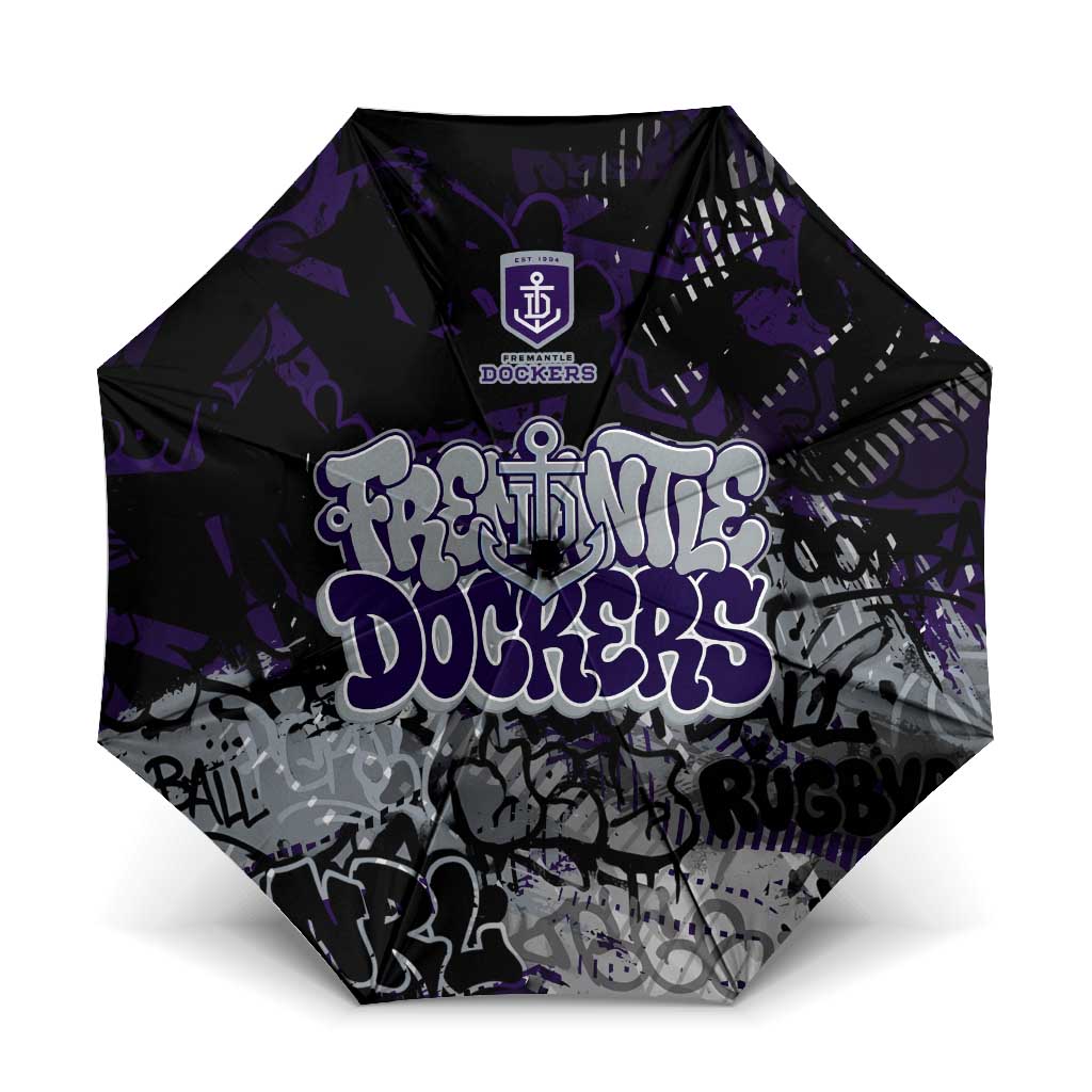 Fremantle Dockers Umbrella Urban Graffiti Street Art - Bold Abstract Spray Paint