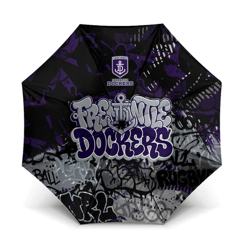 Fremantle Dockers Umbrella Urban Graffiti Street Art - Bold Abstract Spray Paint