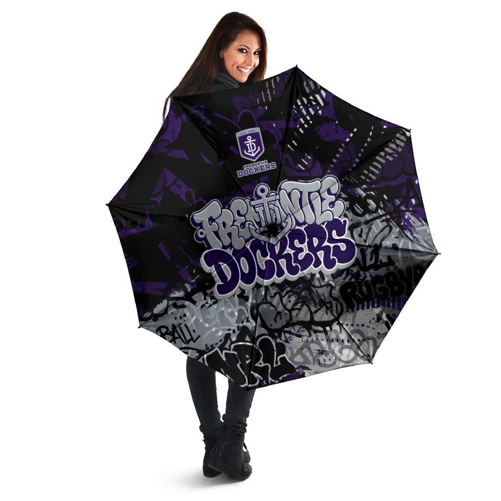 Fremantle Dockers Umbrella Urban Graffiti Street Art - Bold Abstract Spray Paint