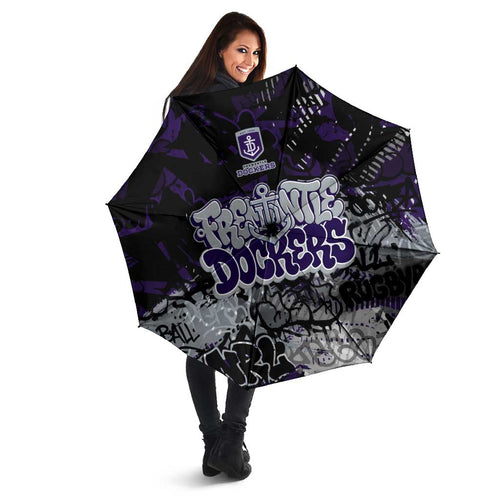 Fremantle Dockers Umbrella Urban Graffiti Street Art - Bold Abstract Spray Paint