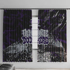 Fremantle Dockers Window Curtain Urban Graffiti Street Art - Bold Abstract Spray Paint