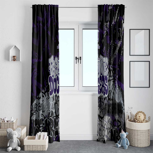 Fremantle Dockers Window Curtain Urban Graffiti Street Art - Bold Abstract Spray Paint