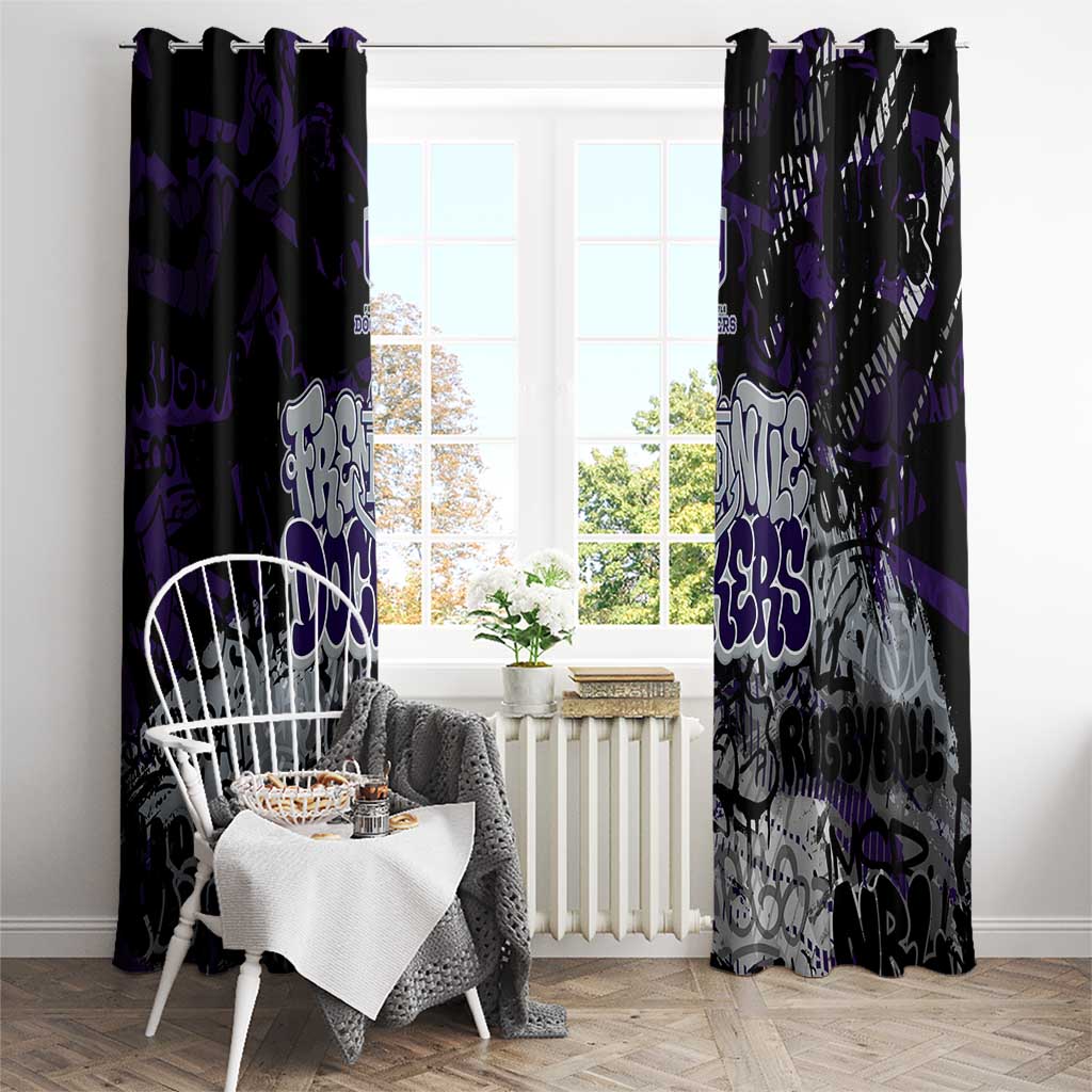 Fremantle Dockers Window Curtain Urban Graffiti Street Art - Bold Abstract Spray Paint