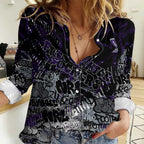 Fremantle Dockers Women Casual Shirt Urban Graffiti Street Art - Bold Abstract Spray Paint