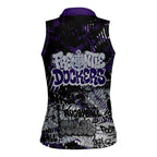 Fremantle Dockers Women Sleeveless Polo Shirt Urban Graffiti Street Art - Bold Abstract Spray Paint