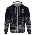Fremantle Dockers Zip Hoodie Urban Graffiti Street Art - Bold Abstract Spray Paint