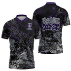 Fremantle Dockers Zipper Polo Shirt Urban Graffiti Street Art - Bold Abstract Spray Paint
