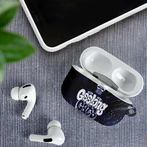 Geelong Cats AirPods Case Urban Graffiti Street Art - Bold Abstract Spray Paint