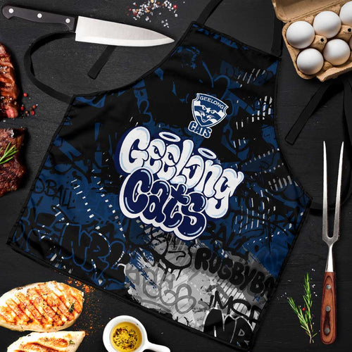 Geelong Cats Apron Urban Graffiti Street Art - Bold Abstract Spray Paint