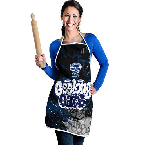 Geelong Cats Apron Urban Graffiti Street Art - Bold Abstract Spray Paint