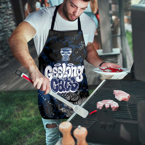 Geelong Cats Apron Urban Graffiti Street Art - Bold Abstract Spray Paint