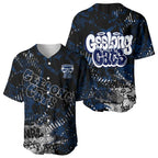 Geelong Cats Baseball Jersey Urban Graffiti Street Art - Bold Abstract Spray Paint