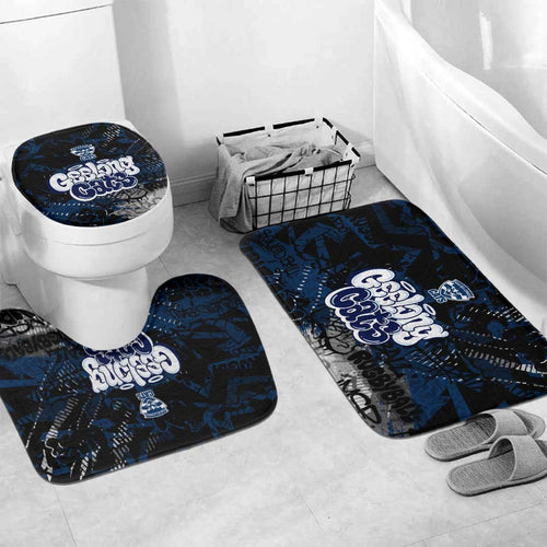 Geelong Cats Bathroom Set Urban Graffiti Street Art - Bold Abstract Spray Paint