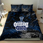 Geelong Cats Bedding Set Urban Graffiti Street Art - Bold Abstract Spray Paint