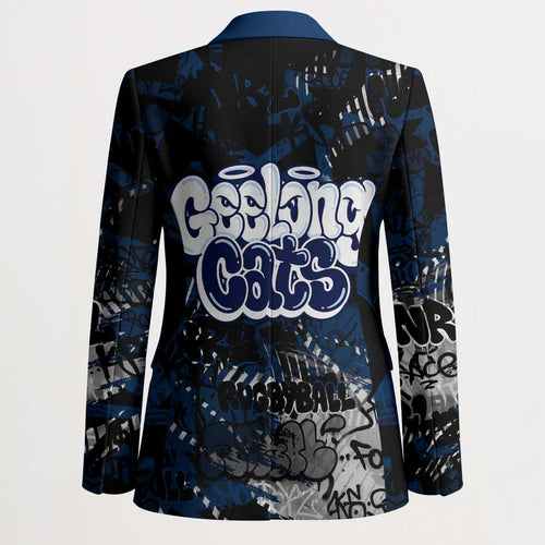 Geelong Cats Blazer Urban Graffiti Street Art - Bold Abstract Spray Paint