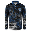 Geelong Cats Button Sweatshirt Urban Graffiti Street Art - Bold Abstract Spray Paint
