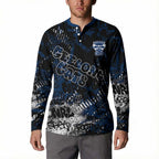 Geelong Cats Button Sweatshirt Urban Graffiti Street Art - Bold Abstract Spray Paint