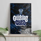Geelong Cats Canvas Wall Art Urban Graffiti Street Art - Bold Abstract Spray Paint
