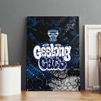 Geelong Cats Canvas Wall Art Urban Graffiti Street Art - Bold Abstract Spray Paint