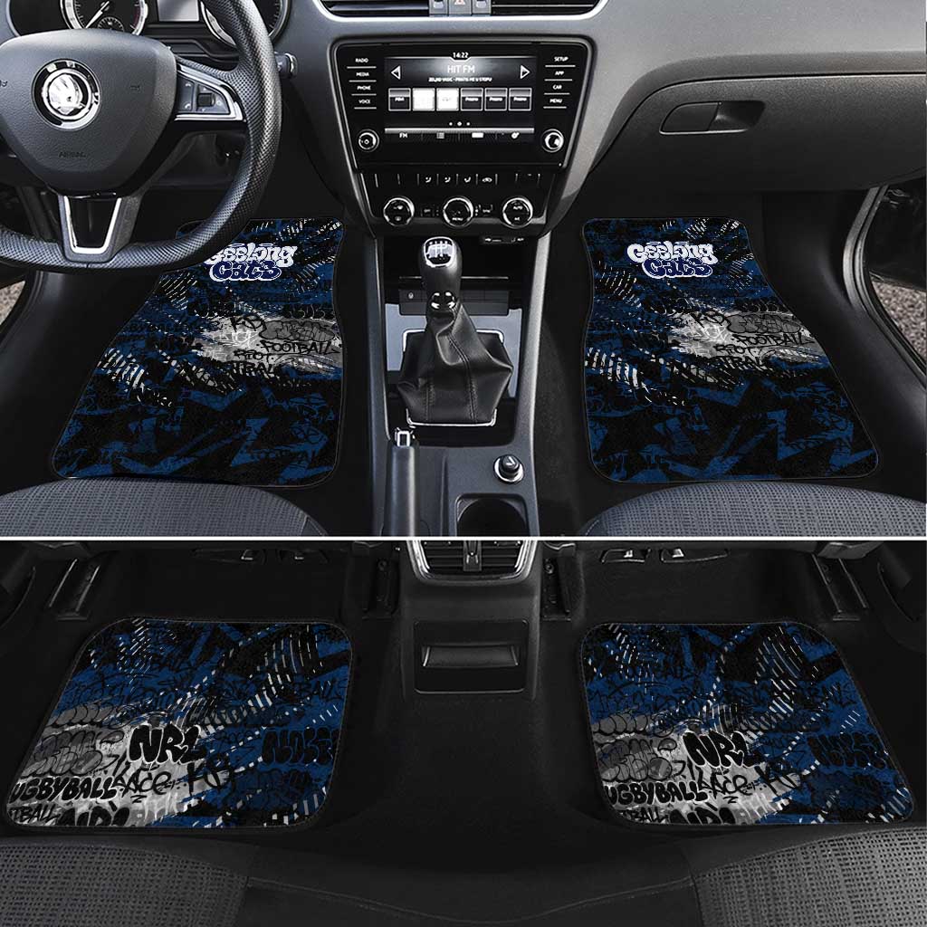 Geelong Cats Car Mats Urban Graffiti Street Art - Bold Abstract Spray Paint