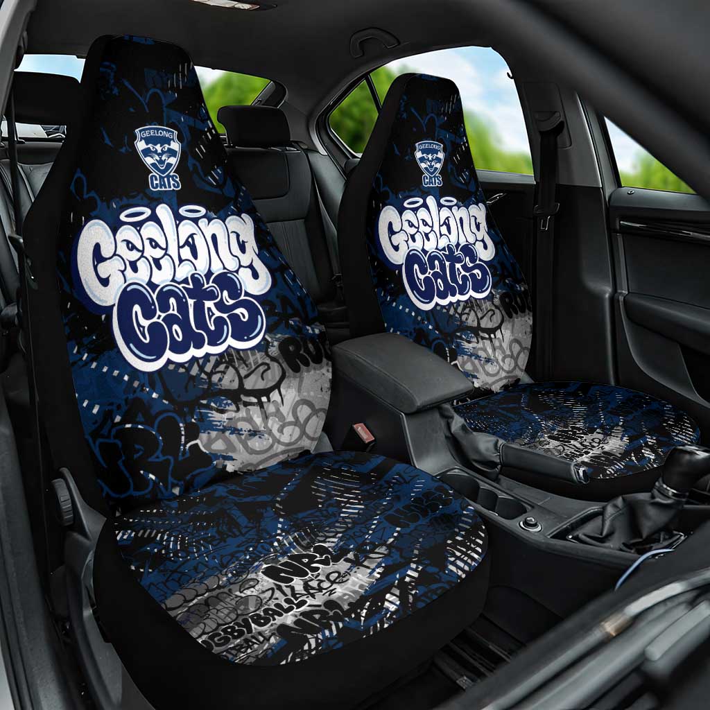 Geelong Cats Car Seat Cover Urban Graffiti Street Art - Bold Abstract Spray Paint
